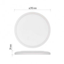 svietidlo LED FLORI 18W 1800lm NW KRUH 293x29 biele IP20